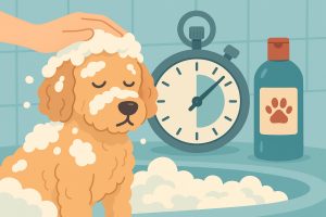 Time Medicated Dog Shampoo with a Stopwatch